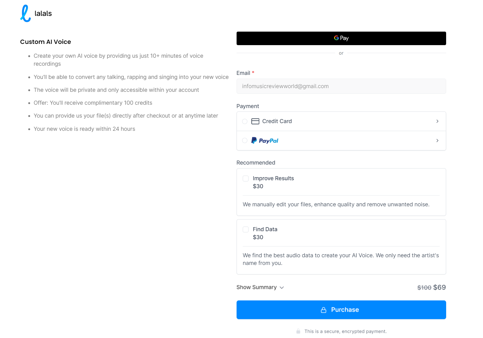 Custom AI Voice by Lalals