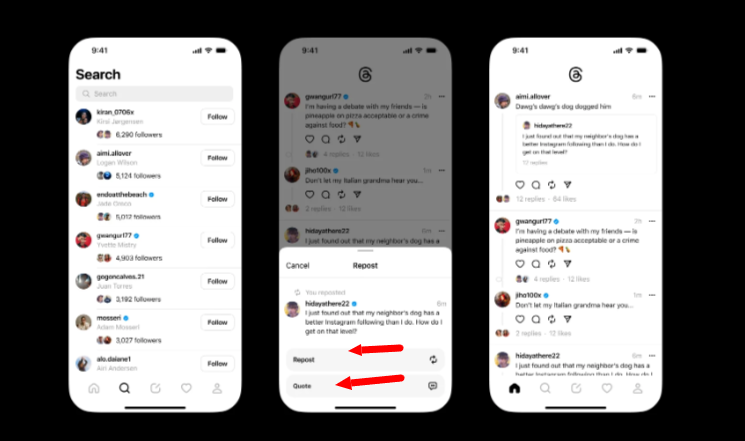 Repost Quote Instagram Threads